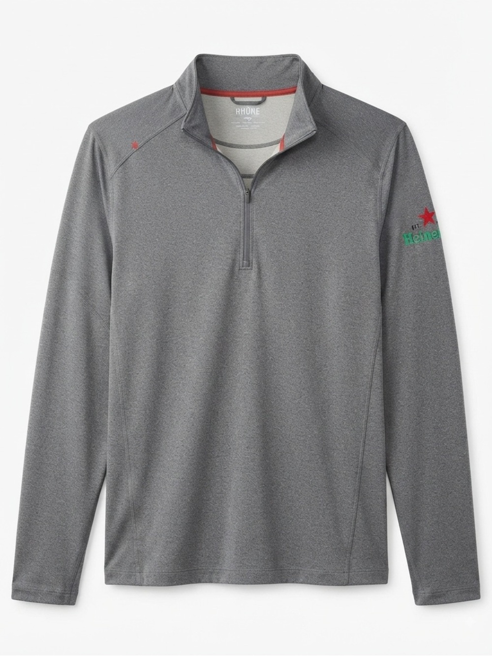 Rhone Men's Element Polartec 1/2 Zip Pullover Jacket Heineken Beer Promo M
